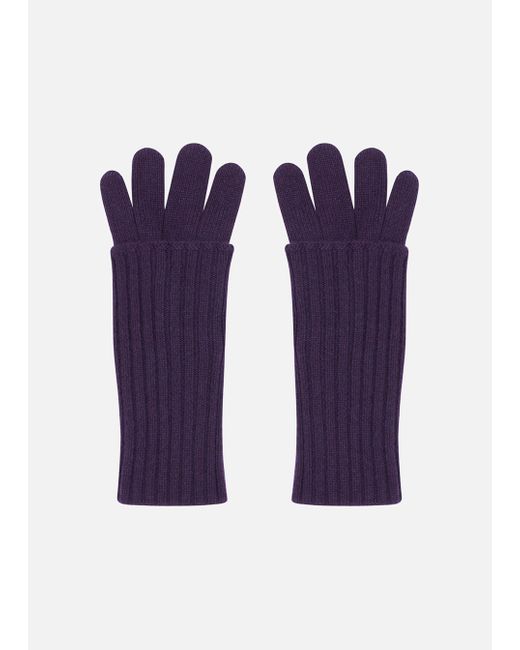 Malo Purple Cashmere Gloves