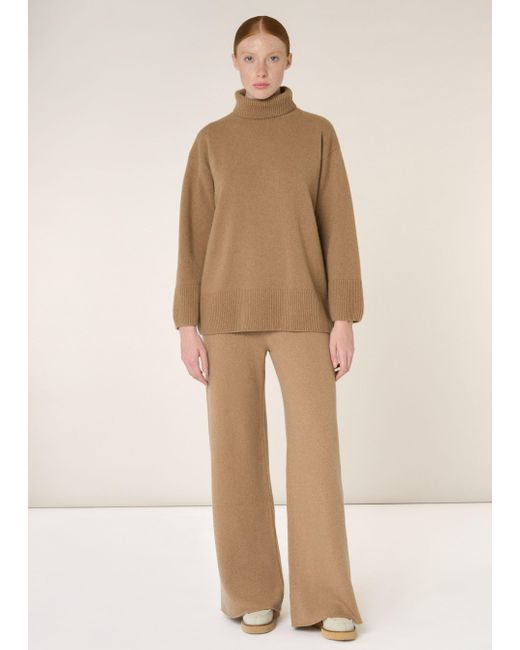 Malo Natural Regenerated Cashmere And Wool Trousers