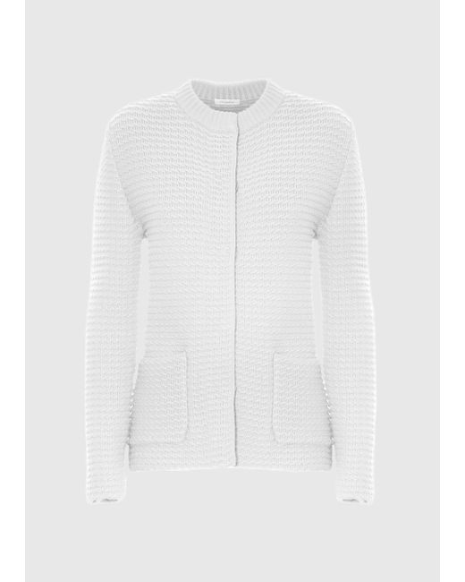 Malo White Blended Cotton Jacket