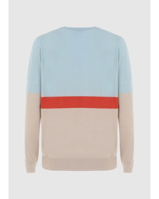 Malo White Light Cashmere Crewneck Sweater for men