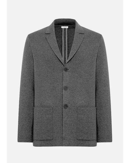 Malo Gray Virgin Wool And Cashmere Jacket for men