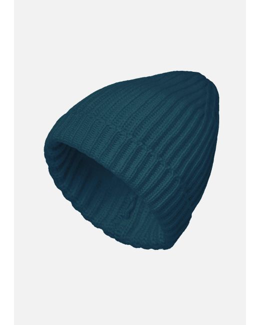 Malo Blue Cashmere Hat for men