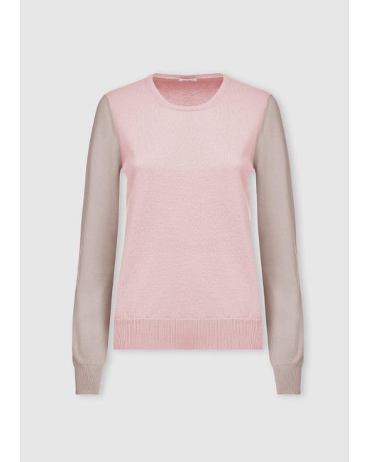 Malo Pink Cashmere Crewneck Sweater, Candies