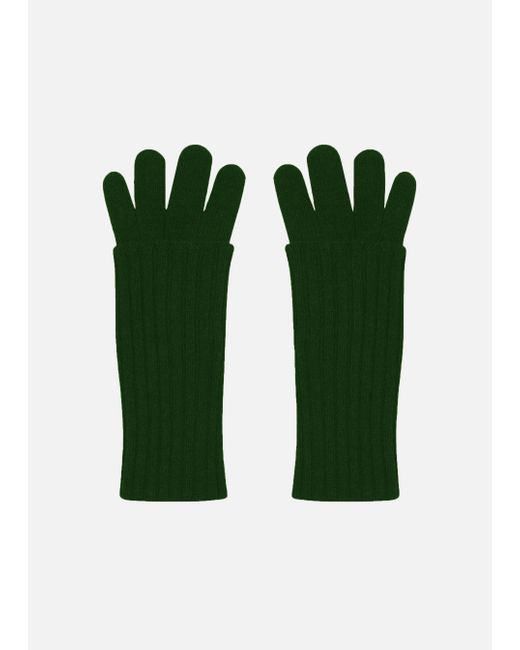 Malo Green Cashmere Gloves