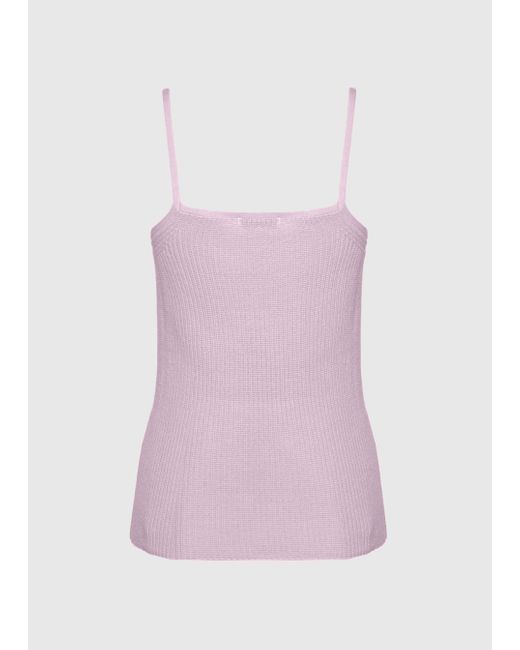 Malo Pink Cashmere Blend Tank Top