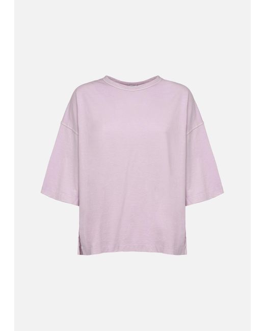 Malo Pink Crew-Neck Cotton Jersey Sweater