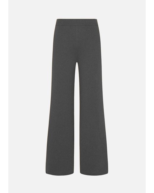 Malo Gray Regenerated Cashmere And Wool Trousers