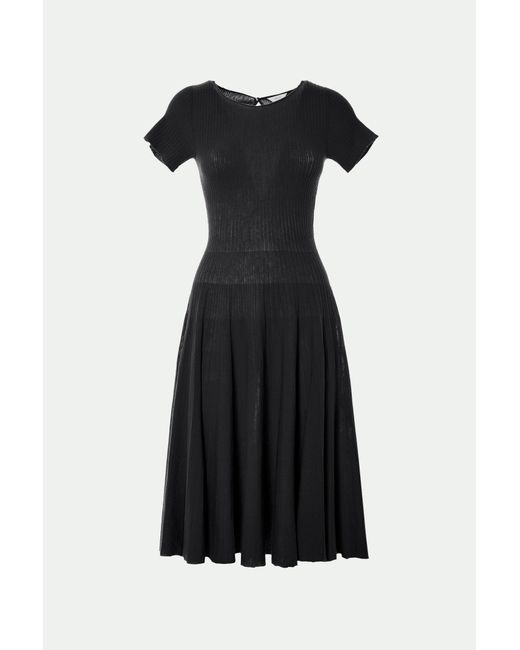 Malo Black Light Makò Cotton Dress