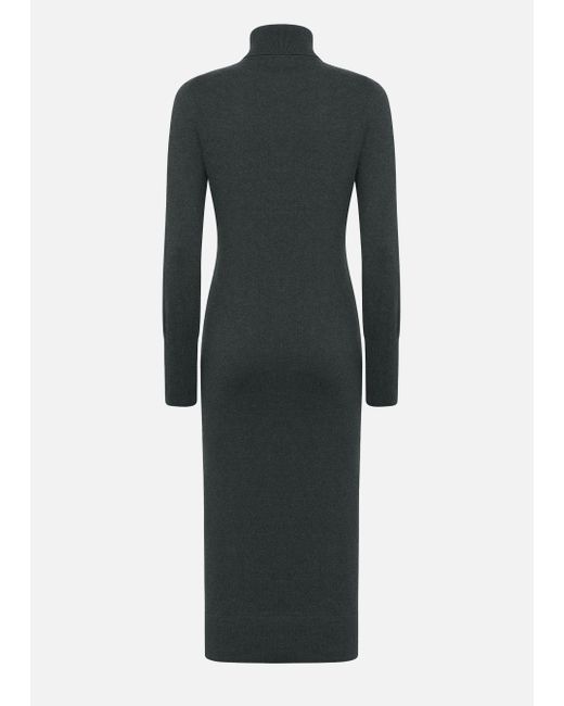 Malo Black Cashmere Dress