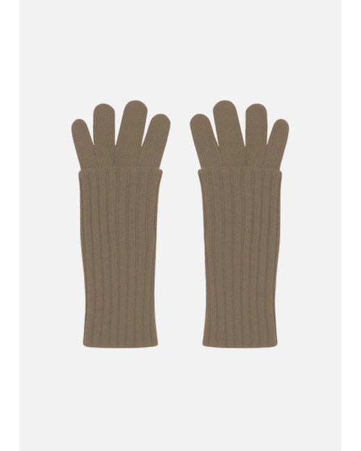 Malo White Cashmere Gloves