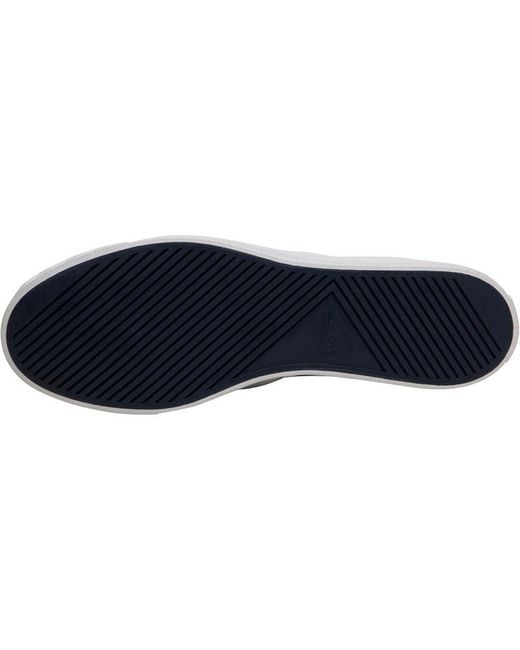 lacoste mens riberac leather trainers