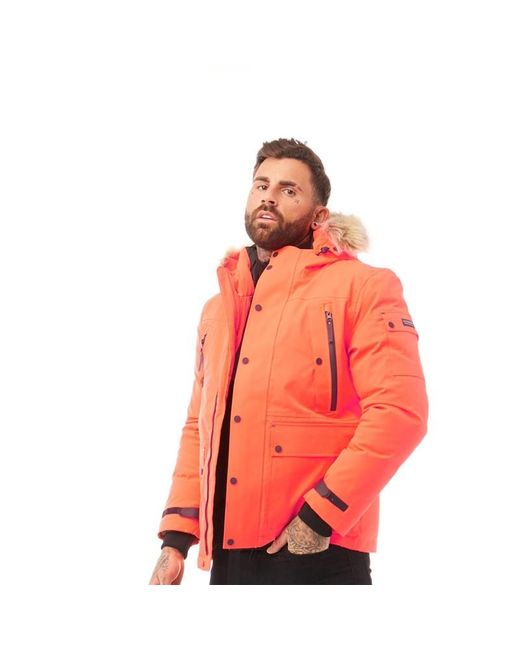 Superdry Waterproof Premium Ultimate Down Jacket Hazard Orange for Men -  Lyst