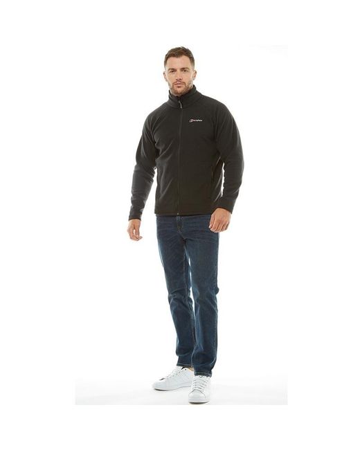 berghaus mens arnside full zip fleece jacket carbon