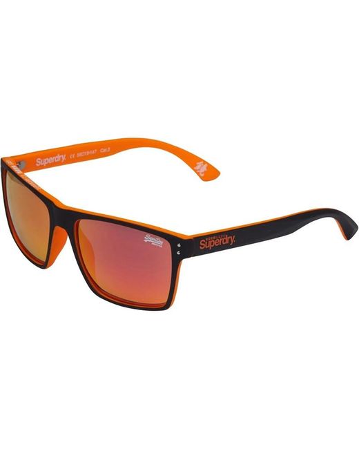 Superdry Kobe Sunglasses Black Orange for Men - Lyst