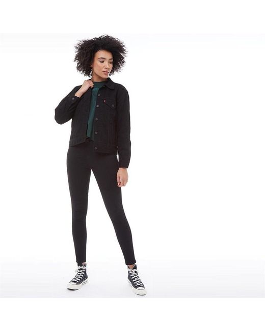 ex boyfriend trucker jacket black