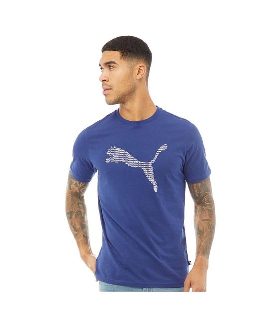 tee shirt puma bleu