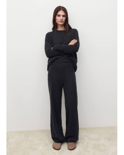 Mango Natural 100% Cashmere Trousers