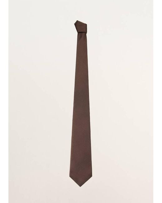 Mango Brown 100% Silk Tie for men