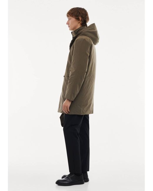 Mango Green Sofeelate Padded Parka With Hood for men