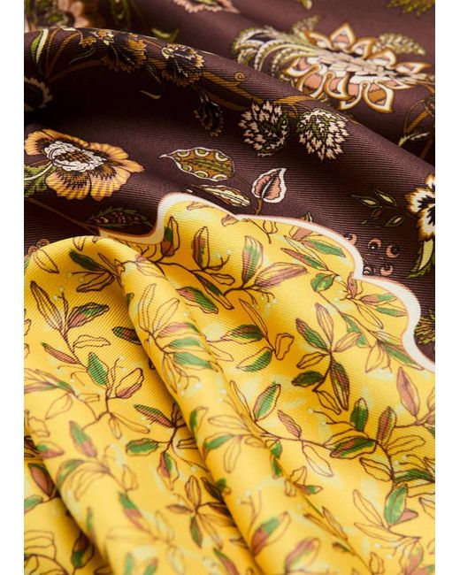 Mango Metallic Printed Satin Scarf