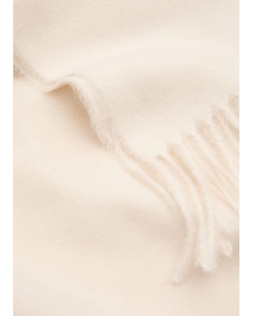 Mango Natural Fringed Edge Scarf