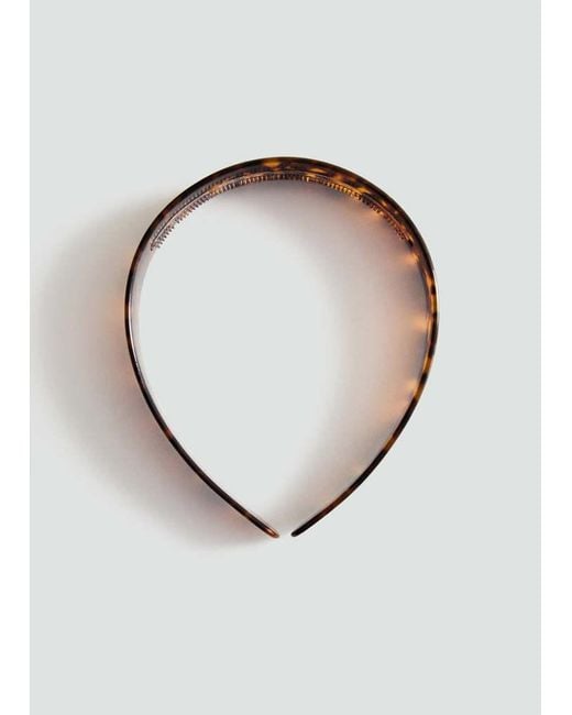 Mango White Tortoiseshell-Effect Headband