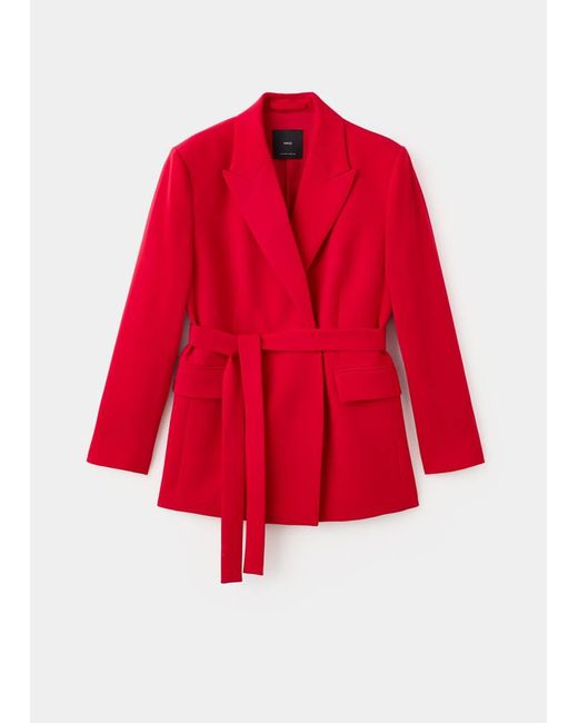 Mango Black Suit Jacket With Belt