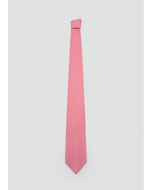 Mango Pink Plain Silk Tie for men