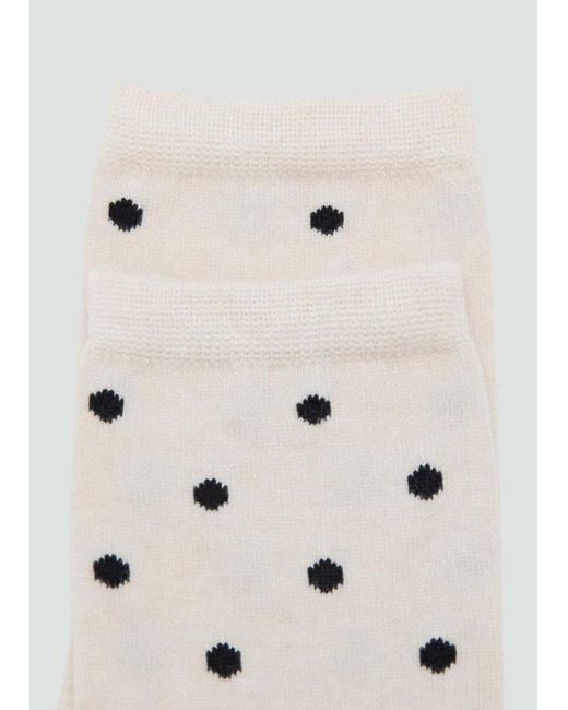 Mango Natural Polka Dot Socks