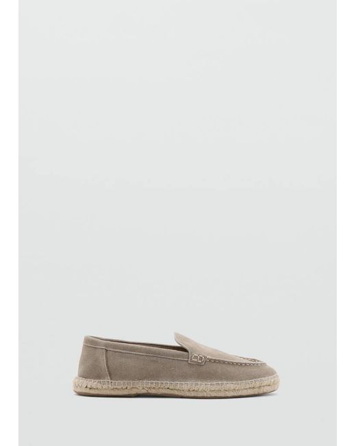 Mango Multicolor Jute Leather Shoe for men