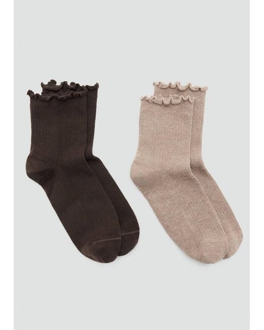 Mango Natural 2-Pack Cotton Socks