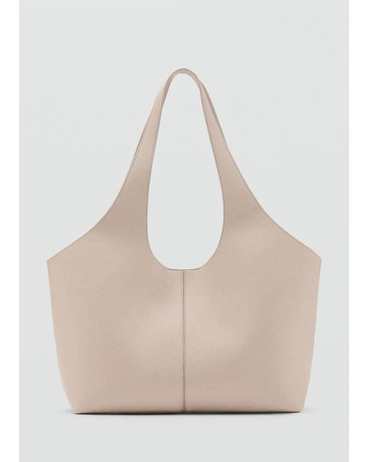 Mango Natural Large Shopper Bag