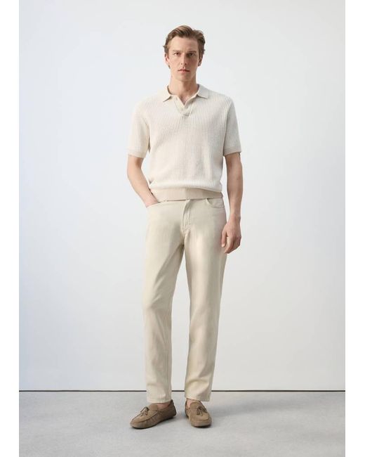 Mango Natural Lori Tapered-Fit Jeans for men