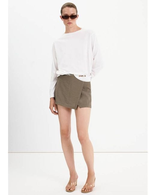 Mango Natural Lyocell Skort