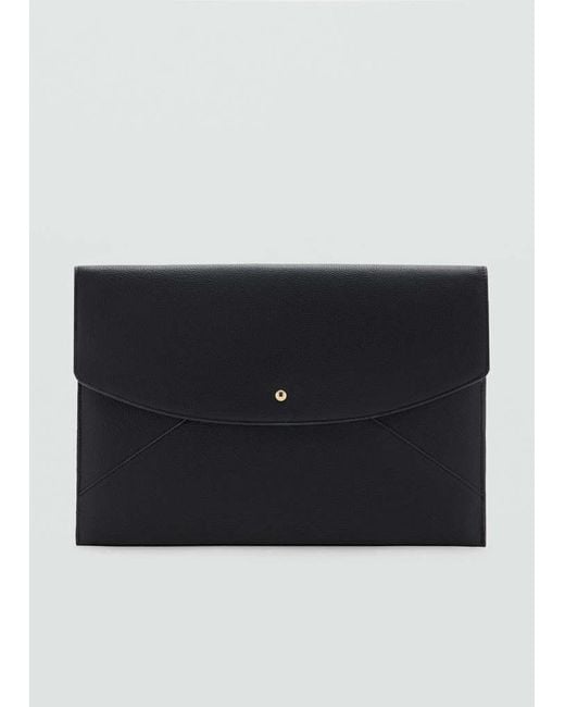Mango Black Laptop Case With Flap