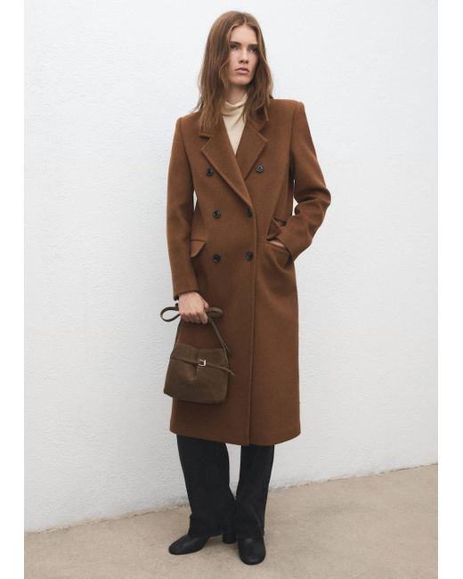 Mango Brown Suede Shoulder Bag