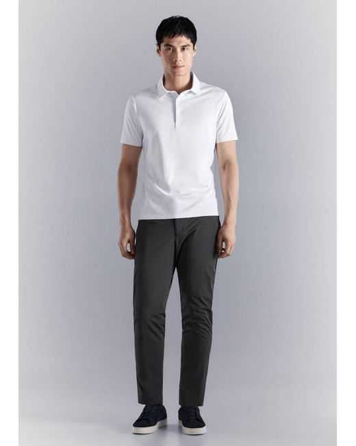 Mango Gray Comfort Stretch Coolmax Polo for men