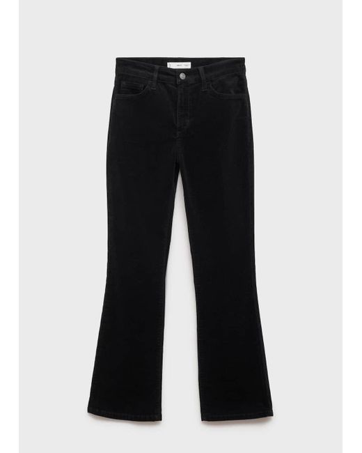 Mango Multicolor Sienna Flared Cropped Corduroy Jeans