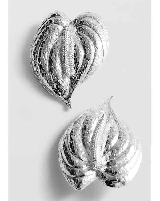 Mango Natural Maxi Leaf Earrings