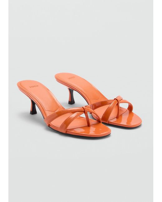 Mango Pink Strappy Heeled Sandals