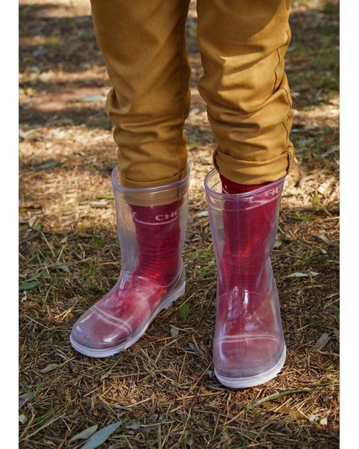 Mango Transparent Wellies in White 