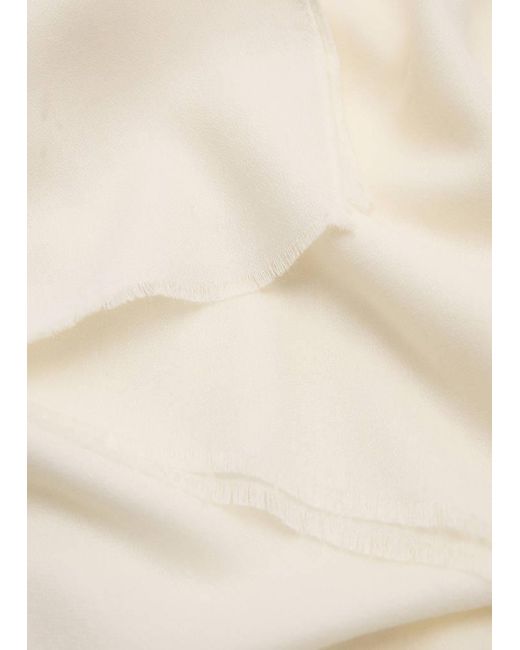 Mango Natural Frayed Edge Scarf