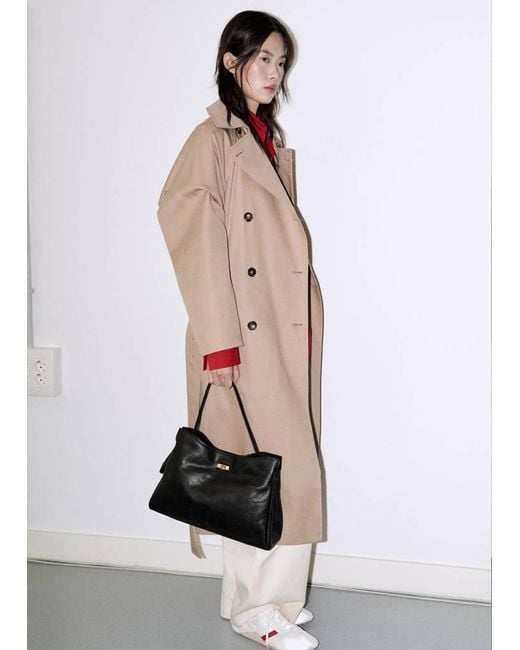 Mango White Shoulder Bag, Leather, Charm, Mirror