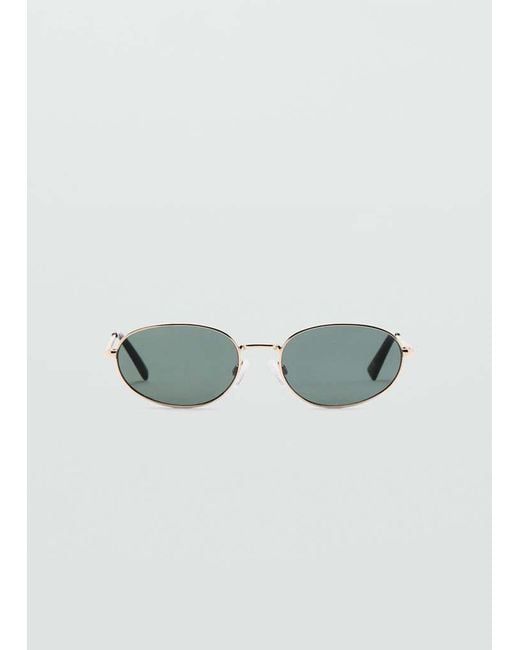 Mango Metallic Frame Sunglasses