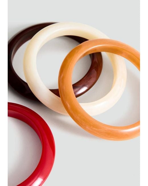 Lot 4 Bracelets Rouge Mango en coloris Multicolor