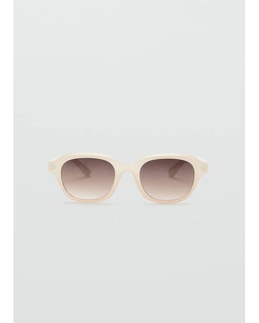 MANGO TEEN White Resin Frame Sunglasses