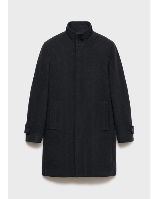 Mango Multicolor Quilted Wool Inner Coat for men