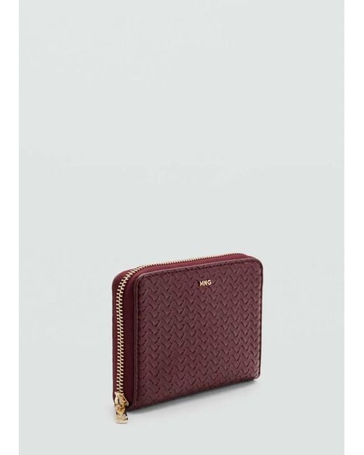 Mango Purple Medium Braided Wallet