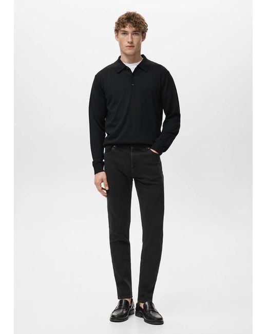 Mango Black Jude Skinny-Fit Jeans for men
