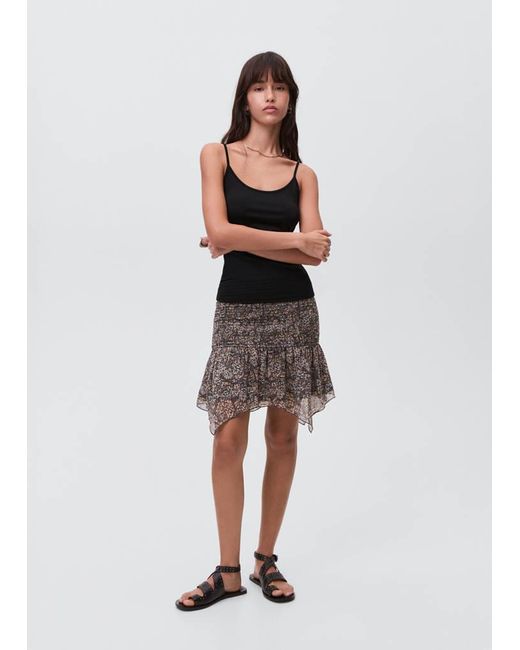 MANGO TEEN White Plain Strapless Top